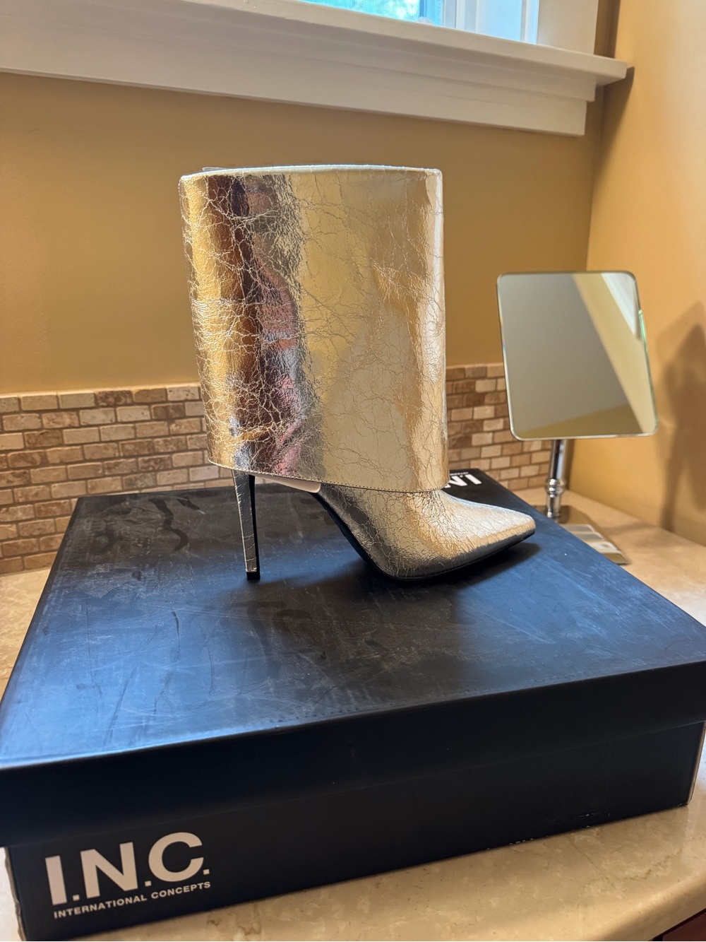 INC International Concepts Women's Sabeel Cuff Booties